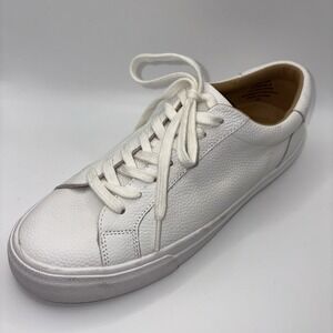 Lucky Brand LP-DIVAHNA‎ White Leather Low Top Sneakers Women's 8.5M NWOT